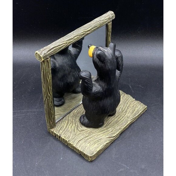 Bearfoots Atlas Mirror Single Bookend By Jeff Fleming - Picture 1 of 8